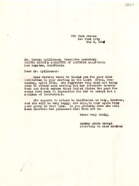 [Carta] 1946 mayo 4, New York [a] George Spillenaar, Los Ángeles, California