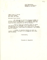 [Carta] 1946 oct. 13, Monrovia, California, [EE.UU.] [a] Jorge P. Howard, New York, [EE.UU.]