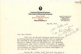 [Carta] 1946 mayo 20, Philadelphia [a] Gabriela Mistral, Los Ángeles, California