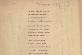 Nacimiento de una aldea