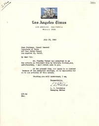 [Carta] 1946 jul. 23, Los Angeles, California [a] Juan Pradenas, Los Angeles, California