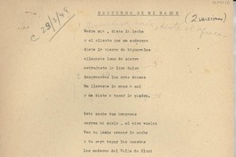 Nocturno de mi madre