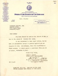 [Carta] 1946 sept. 18, Los Ángeles, California [a] Gabriela Mistral, Monrovia, California