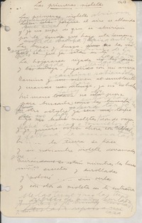 Las primeras violetas