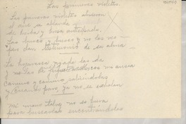 Las primeras violetas