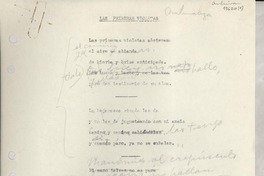 Las primeras violetas