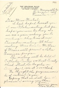 [Carta] 1946 nov. 17, Los Angeles, California [a] [Gabriela Mistral]