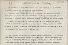 [Conferencia en Veracruz]