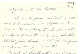 [Carta] 1946, Washington D. C. [a] Gabriela Mistral