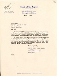 [Carta] 1947 mar. 7, Los Angeles, California [a] Gabriela Mistral, Duarte, California