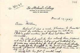 [Carta] 1947 mar. 10, Santa Fe, Nuevo México [a] [Gabriela Mistral]