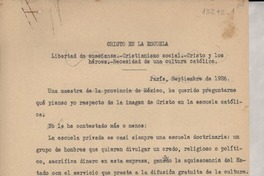 Cristo en la escuela