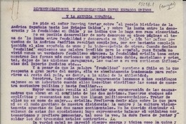 Diferenciaciones y concordancias entre Estados Unidos y la América española