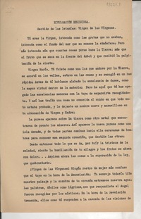 Divulgación religiosa. Sentido de las letanías : Virgen de las Vírgenes