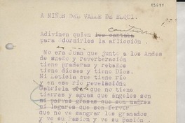 A niños del Valle de Elqui