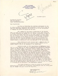 [Carta] 1947 dic. 9, [San Marino 9, California] [a] Gabriela Mistral, Santa Bárbara, California