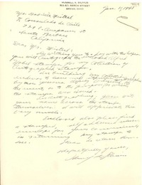 [Carta] 1948 ene. 11, Bryan, Ohio [a] Gabriela Mistral, Santa Bárbara, California