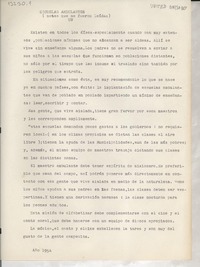 Escuelas ambulantes : (Notas que no fueron leídas)