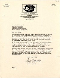 [Carta] 1948 Apr. 30, Monrovia, California, [EE.UU.] [a] Lucila Godoy, Santa Bárbara, California, [EE.UU.]