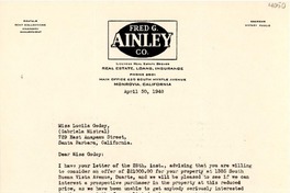 [Carta] 1948 Apr. 30, Monrovia, California, [EE.UU.] [a] Lucila Godoy, Santa Bárbara, California, [EE.UU.]