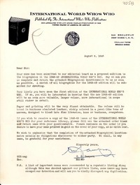 [Carta] 1948 ago. 4, New York [a] Gabriela Mistral