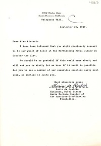 [Carta] 1948 sept. 22, Santa Bárbara, California [a] Gabriela Mistral, Santa Bárbara, California