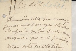 [Canción de soledad]