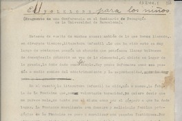 El folklore para los niños