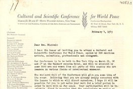 [Carta] 1949 feb. 4, N. York [a] Gabriela Mistral
