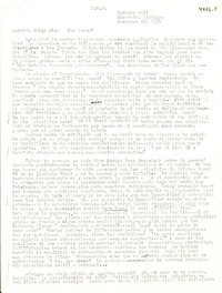 [Carta] 1951 nov. 27, Nazareth, Michigan, [EE.UU.] [a] Gabriela [Mistral]
