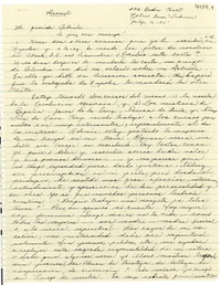 [Carta] 1951 jul. 16, Notre Dame, Indiana [a] Gabriela Mistral