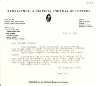 [Carta] 1951 jul. 30, Milwaukee, Wisconsin [a] Gabriela Mistral
