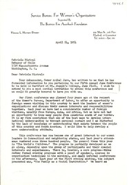 [Carta] 1954 abr. 24, Hartford, Connecticut [a] Gabriela Mistral, Washington D. C