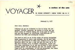 [Carta] 1955 mayo 2, [New York] [a] [Gabriela] Mistral