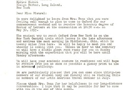 [Carta] 1955 mayo 12, Oxford, Ohio [a] Gabriela Mistral, Long Island, New York