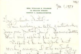 [Carta] 1957 ene. 1, Boston, Massachusetts, [E.E.U.U.] [a] Gabriela Mistral