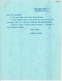 [Carta] 1946 sept. 11, Monrovia, California [a] Rosika Schwimmer