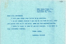 [Carta] 1946 sept. 11, Monrovia, California [a] Rosika Schwimmer
