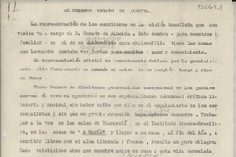 El huésped Renato de Almeida