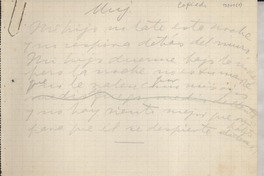 [Mi hijo no late esta noche _]