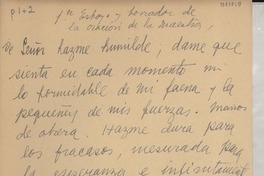 La oración de la maestra