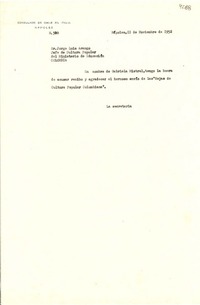 [Carta] 1952 nov. 2, Nápoles, Italia [a] Jorge Luis Arango, Colombia