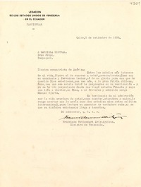 [Carta] 1938 sept. 8, Quito [a] Gabriela Mistral, Guayaquil