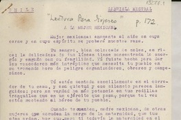 Lectura para mujeres A la mujer mexicana