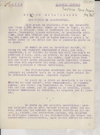 Lectura para mujeres : México maravilloso, las grutas de Cacahuamilpa