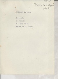 Lectura para mujeres : Poema de la madre