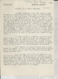 Lectura para mujeres : Silueta de la india mexicana