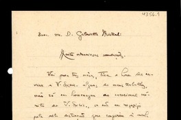 [Carta] 1940 jun. 20, Pomba, Minas Gerais, [Brasil] [a] Gabriela Mistral