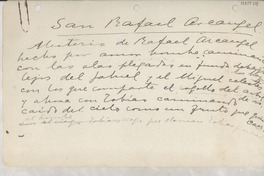 San Rafael arcángel