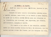 La manca y la pajita